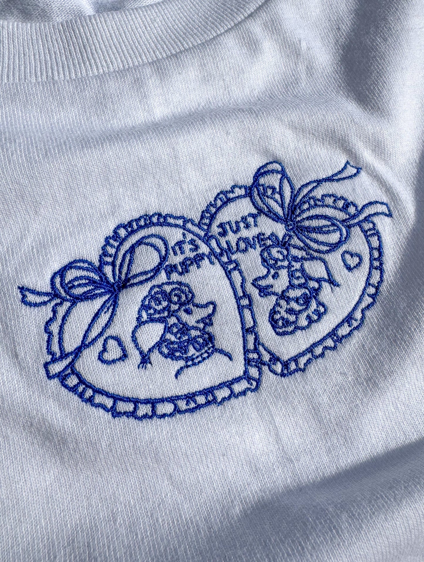 puppy love embroidered baby tee