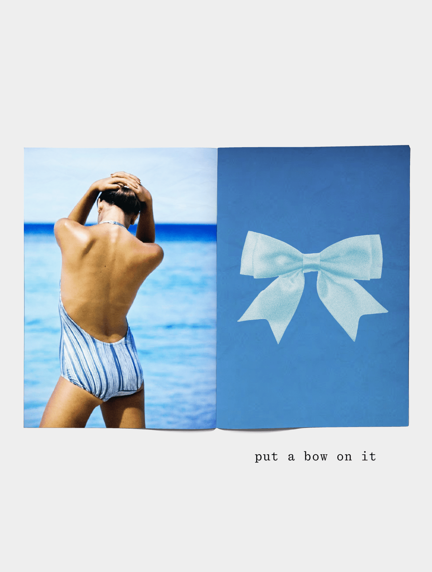 put a bow on it baby tee Style002