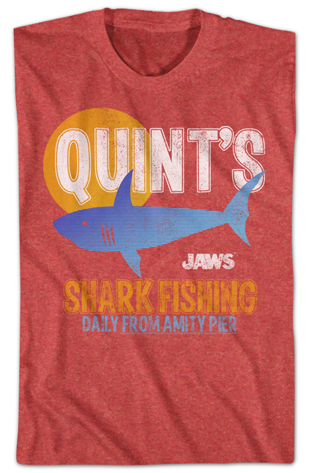Quint's Shark Fishing Daily From Amity Pier Jaws T-Shirt