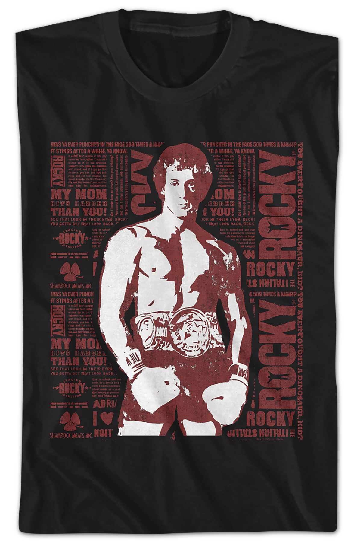 Quote Collage Rocky T-Shirt