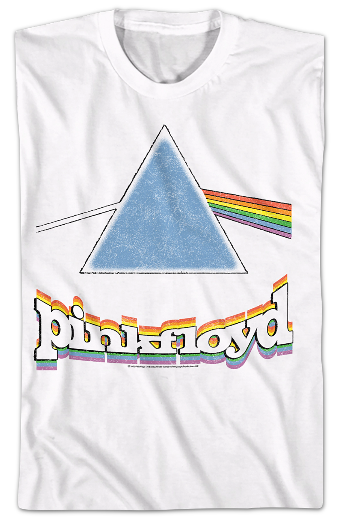 Rainbow Prism Dark Side of the Moon Pink Floyd T-Shirt