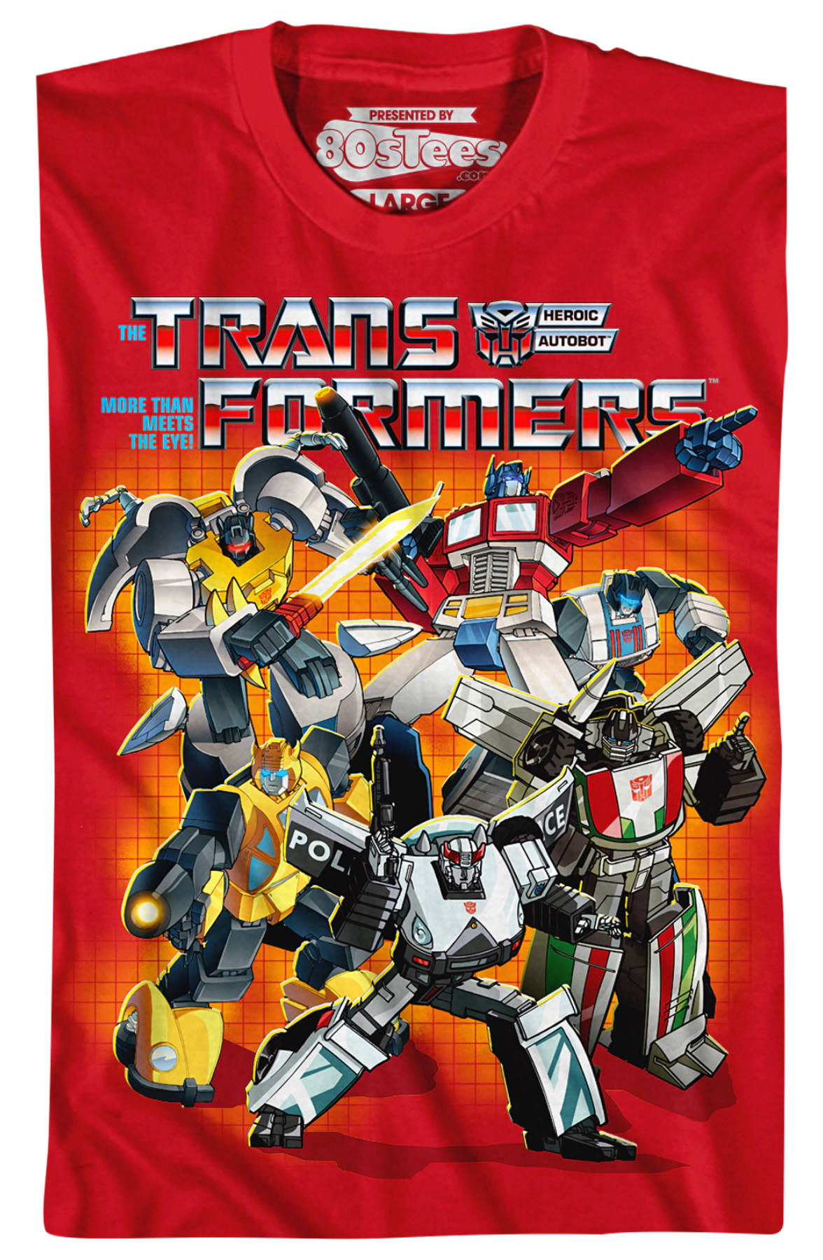 Red Autobots Collage Transformers T-Shirt