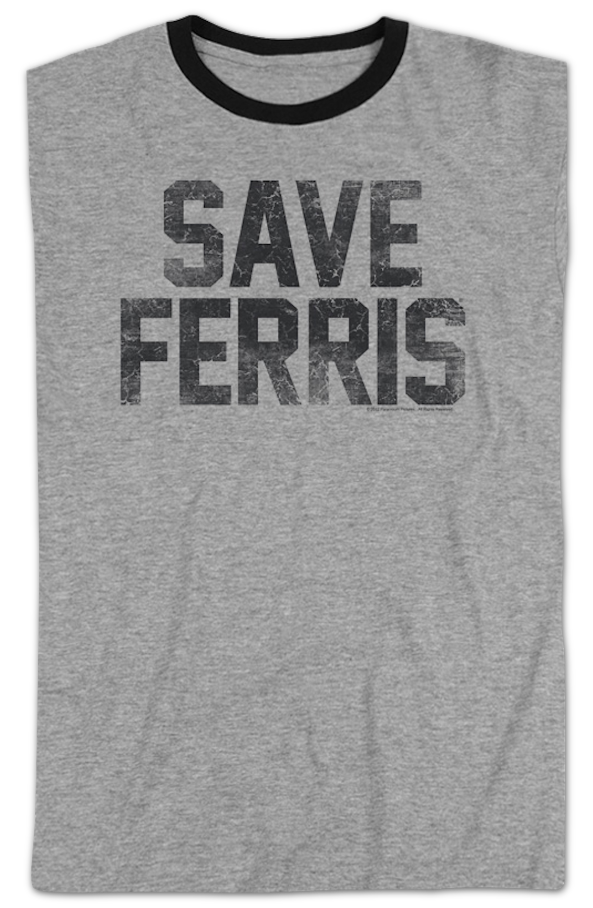 Distressed Save Ferris Bueller Ringer Shirt