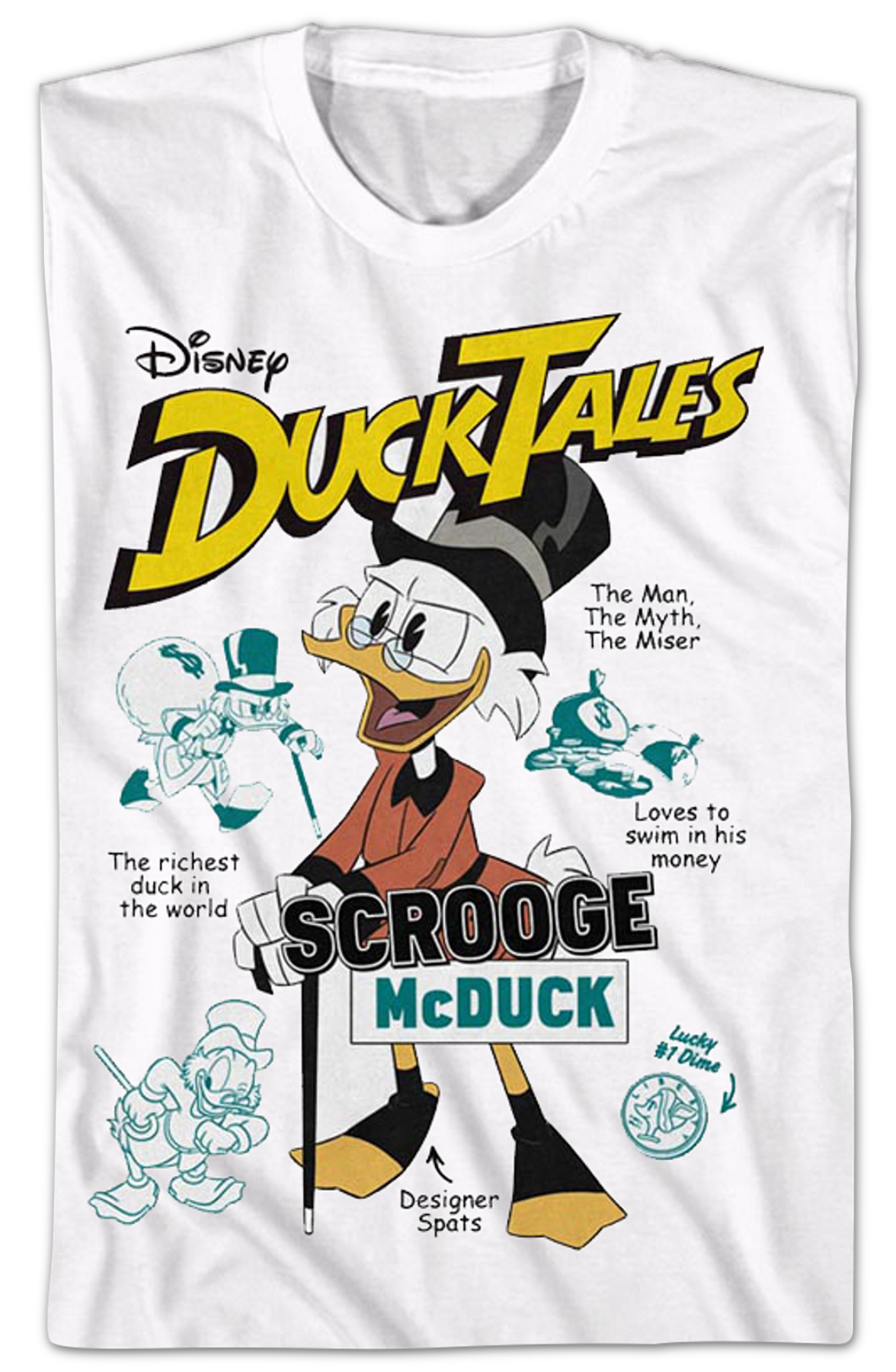 Scrooge McDuck The Man The Myth The Miser DuckTales T-Shirt