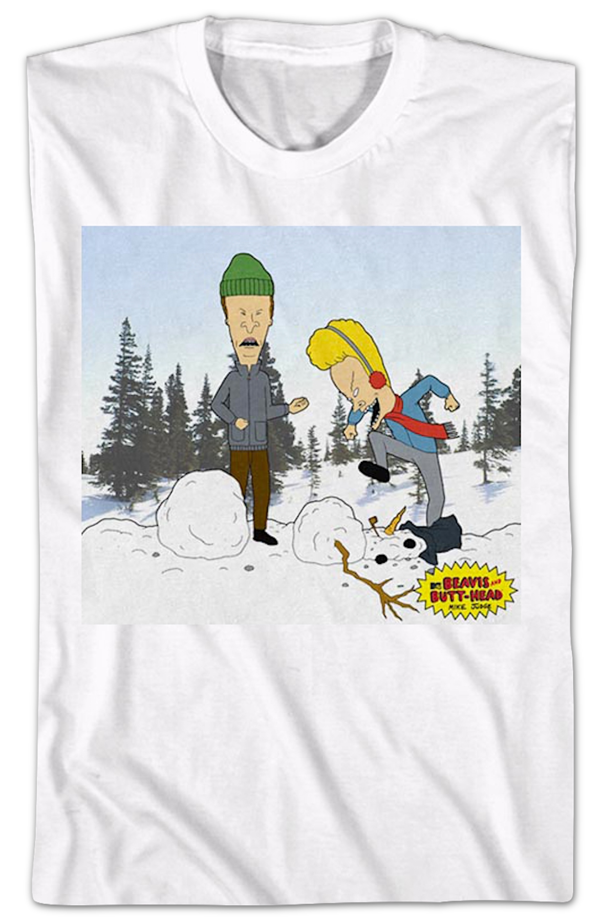 Snowman Beavis And Butt-Head T-Shirt