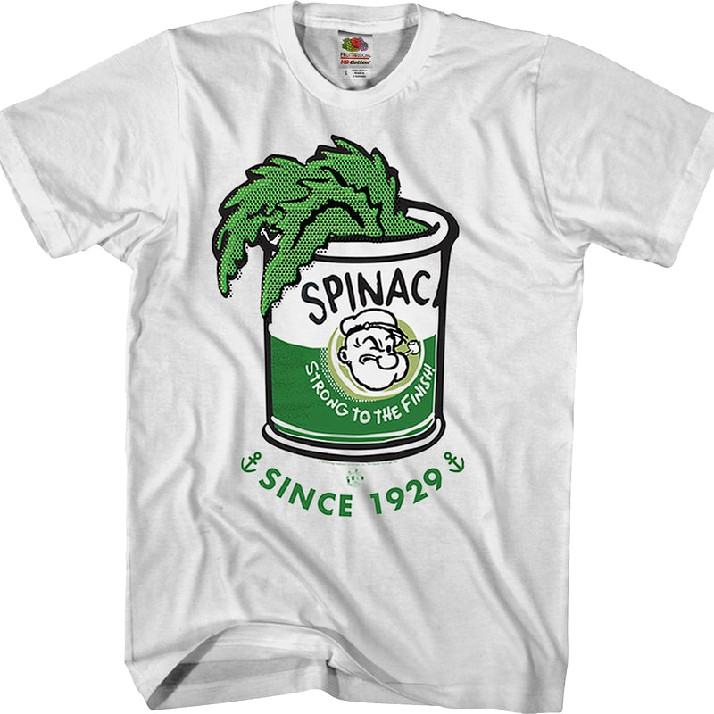 Spinach Strong To The Finish Popeye T-Shirt
