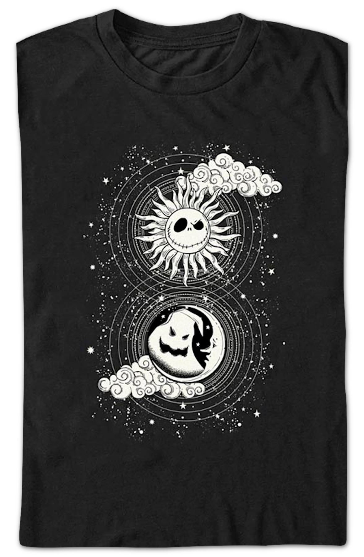 Moon & Sun Tarot Card Nightmare Before Christmas T-Shirt
