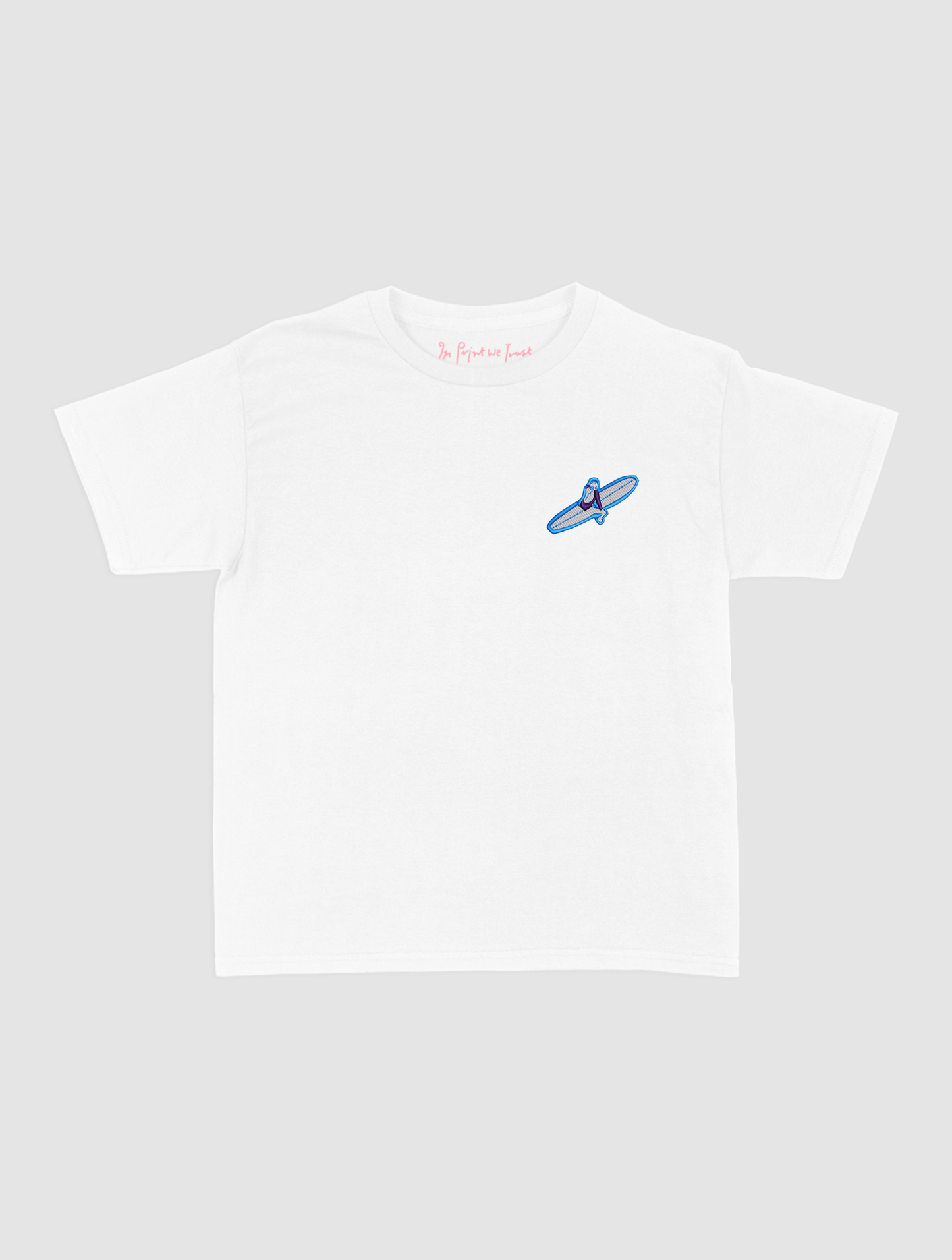 surf's up embroidered baby tee