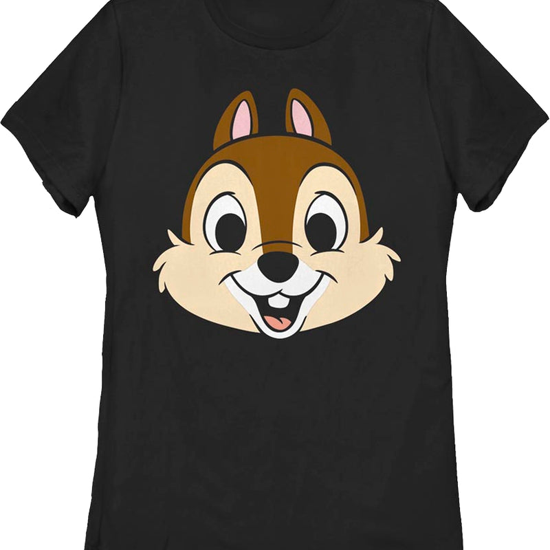 Black Women Black Chip's Head Chip 'n Dale Rescue Rangers Shirt