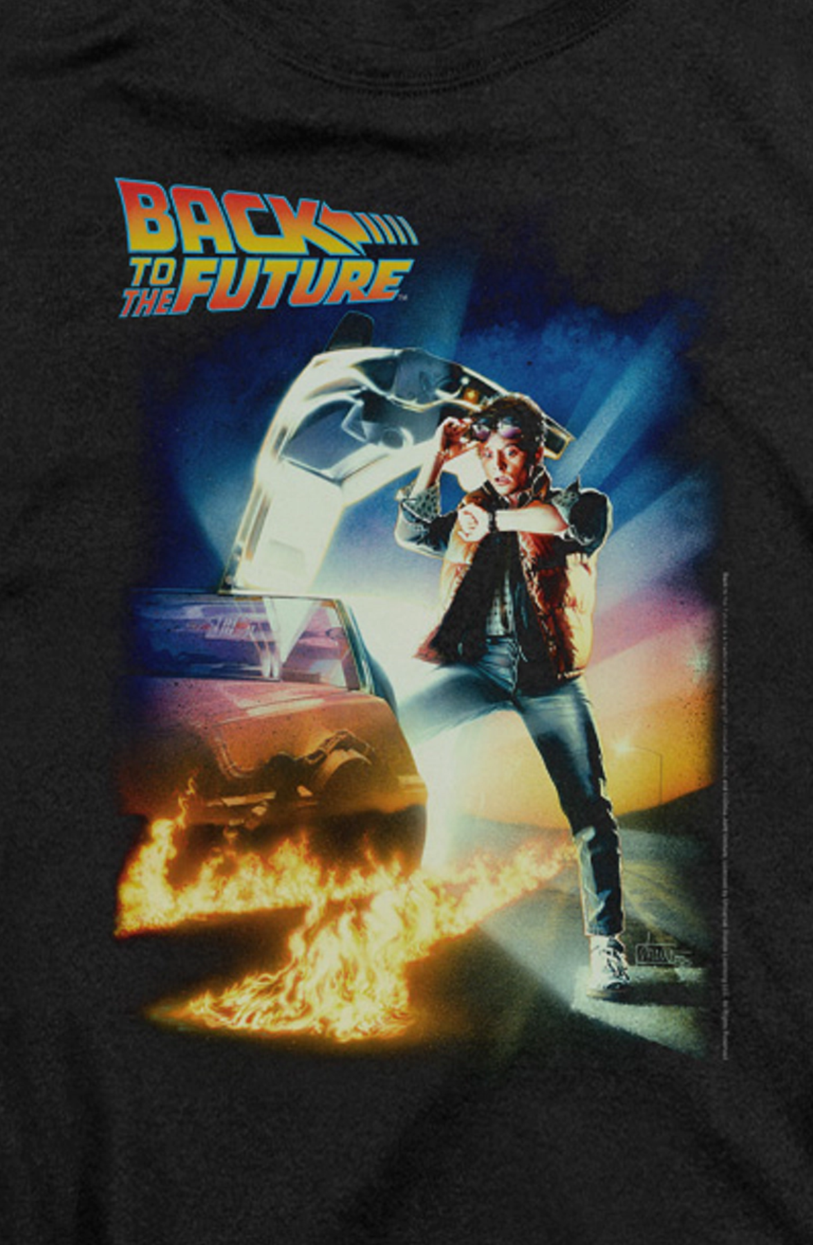 Womens Classic Movie Poster Back To The Future Shirt