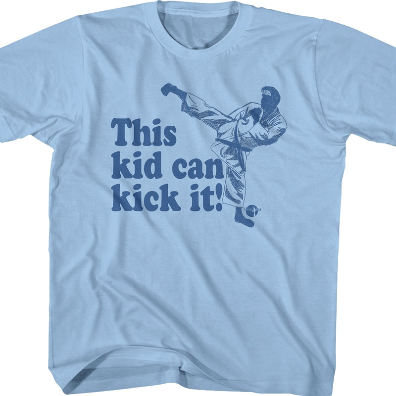 Youth This Kid Can Kick It Karate Kid Shirt