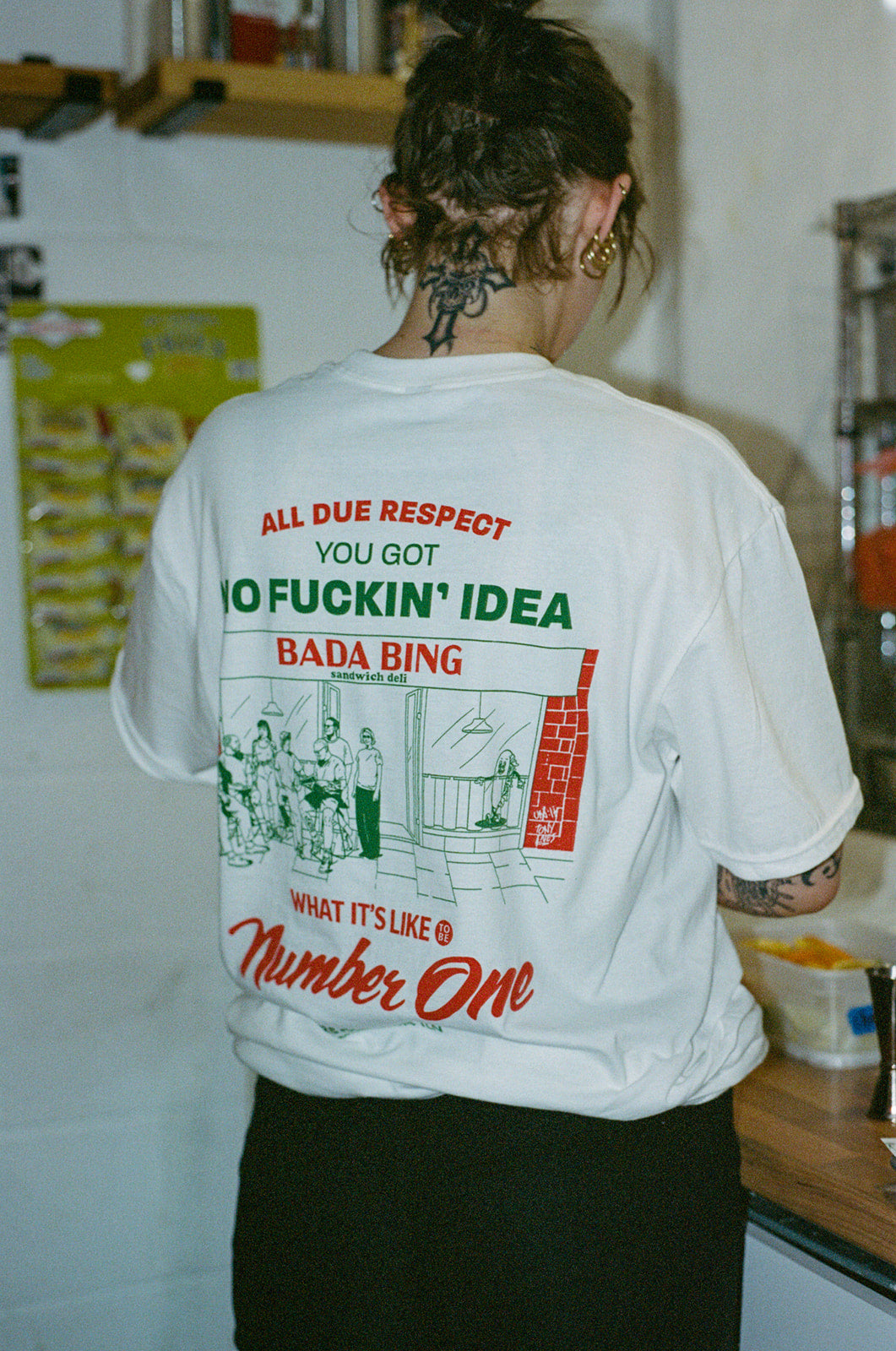 Bada Bing x UN:IK 'All Due Respect' Tee - White