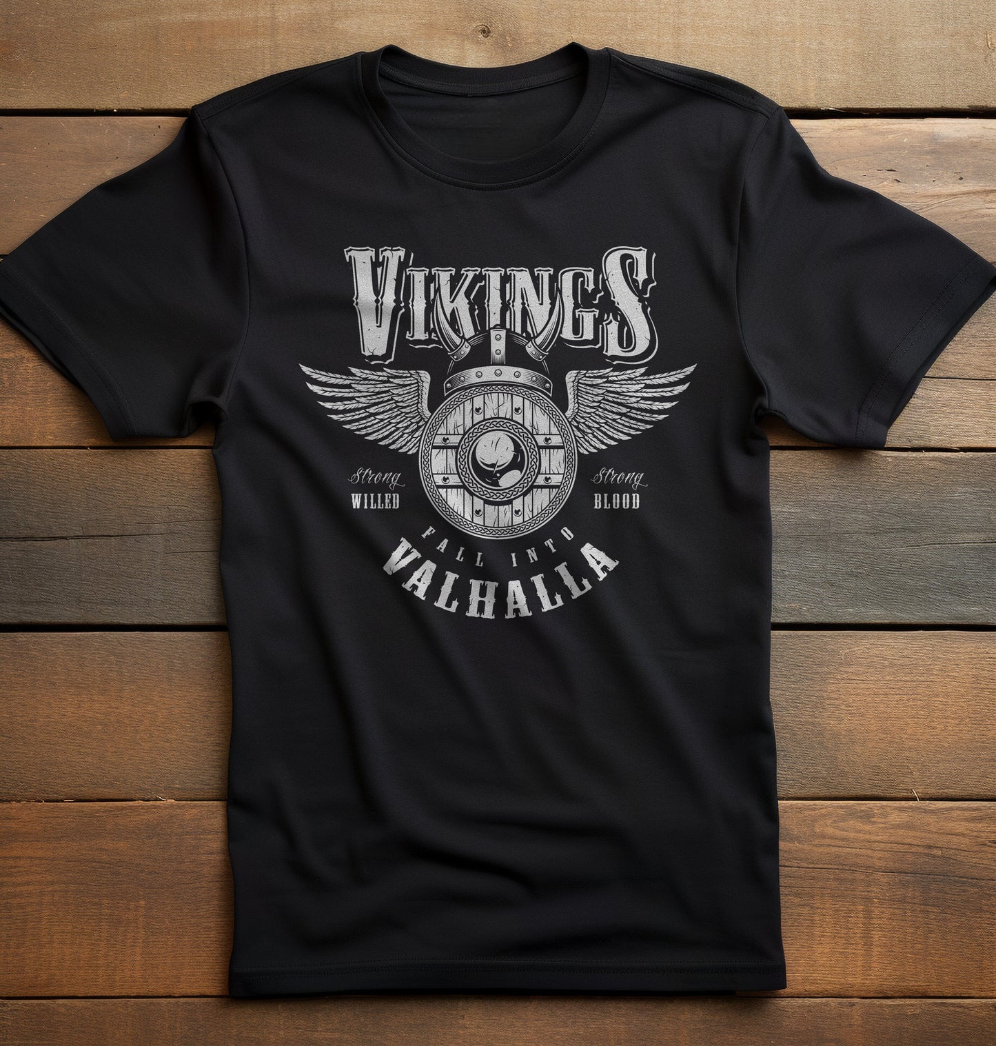 Vikings Valhala Winged T-Shirt