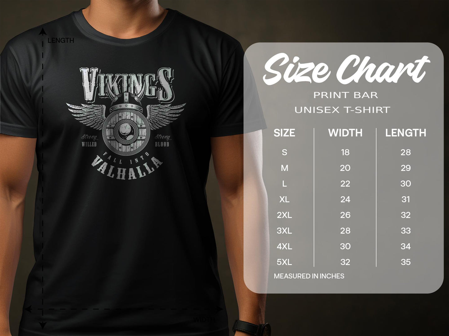 Vikings Valhala Winged T-Shirt