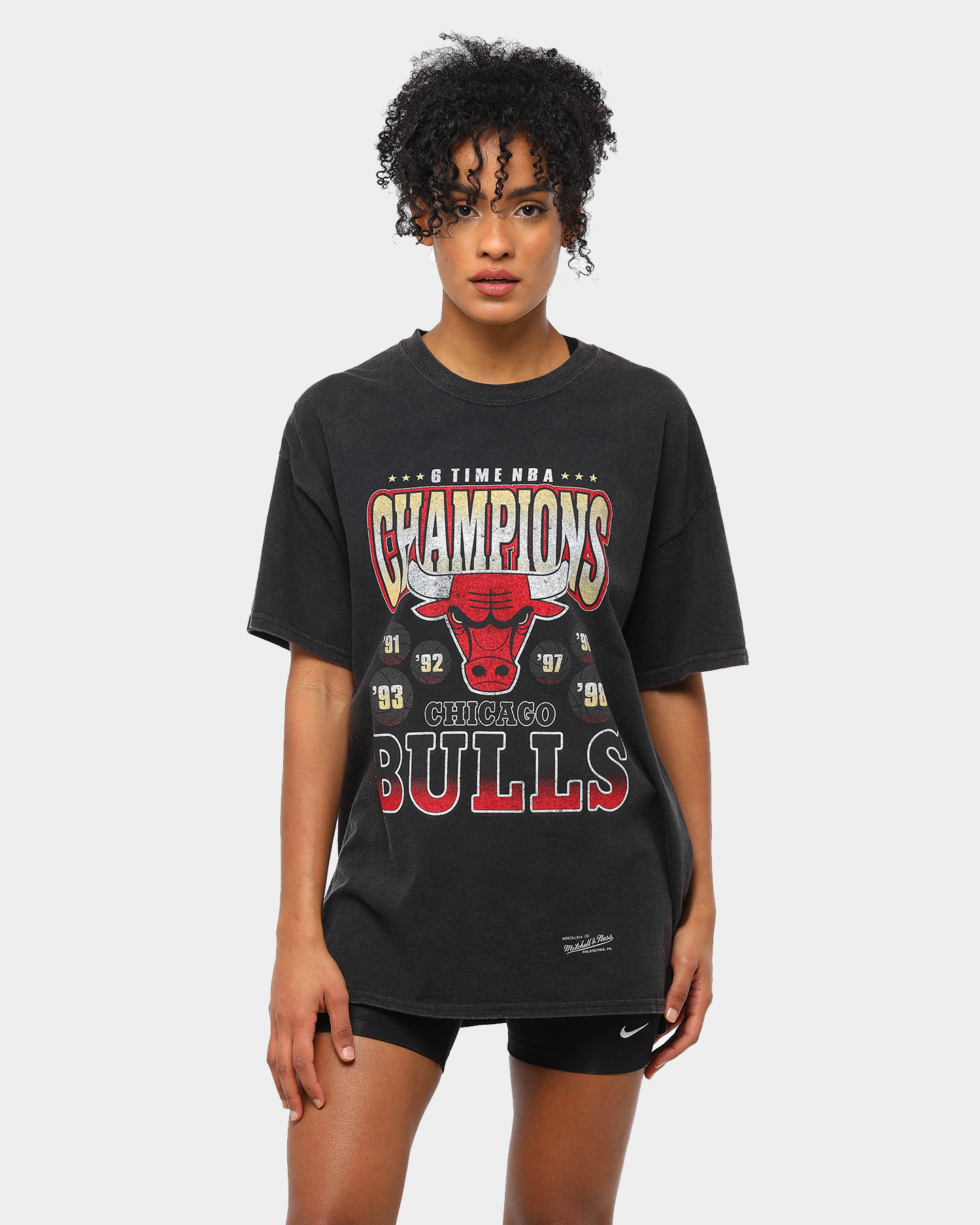 Mitchell & Ness Chicago Bulls Vintage Champ Tee Black Style001
