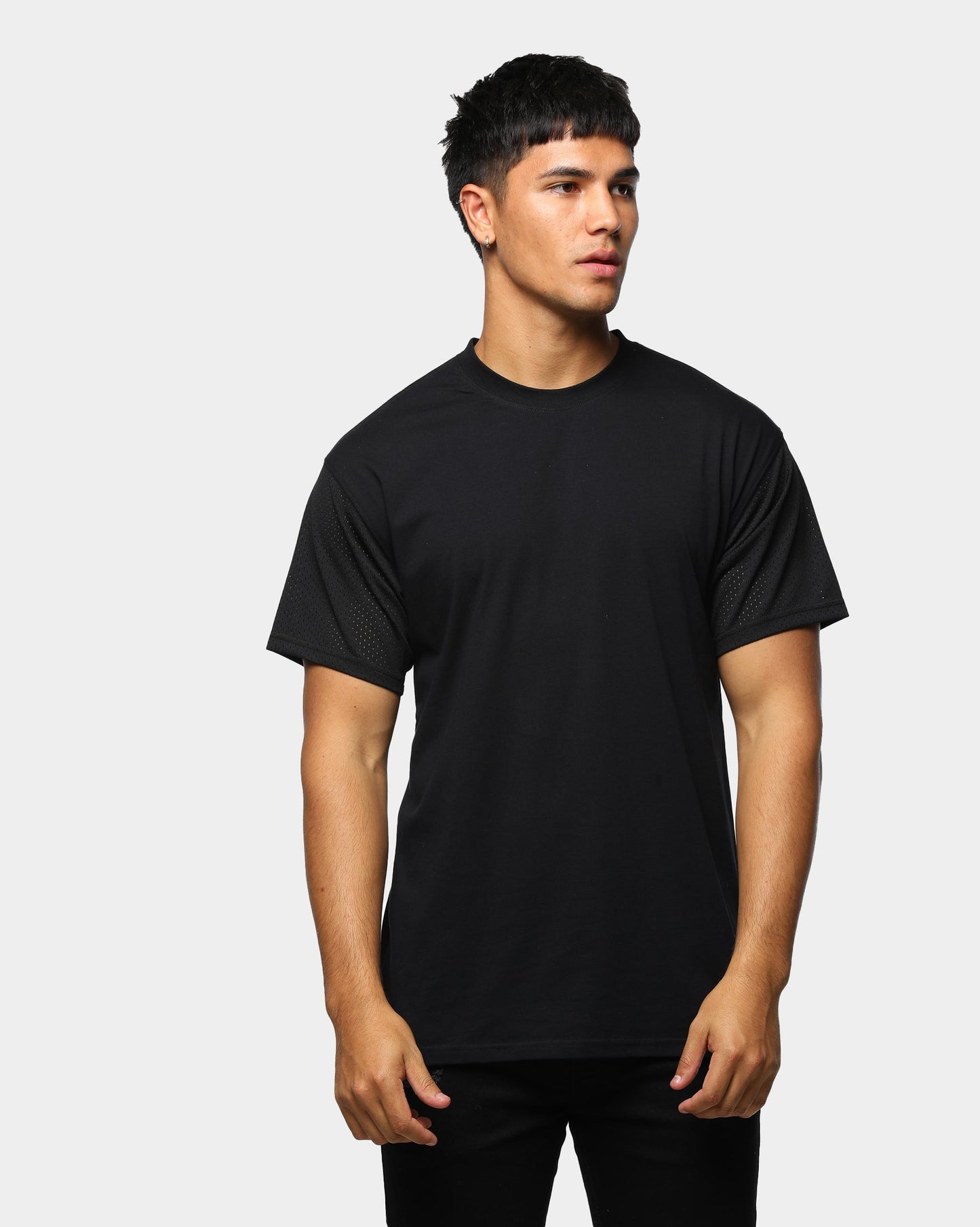 ENES Mesh Sleeve Tee Black