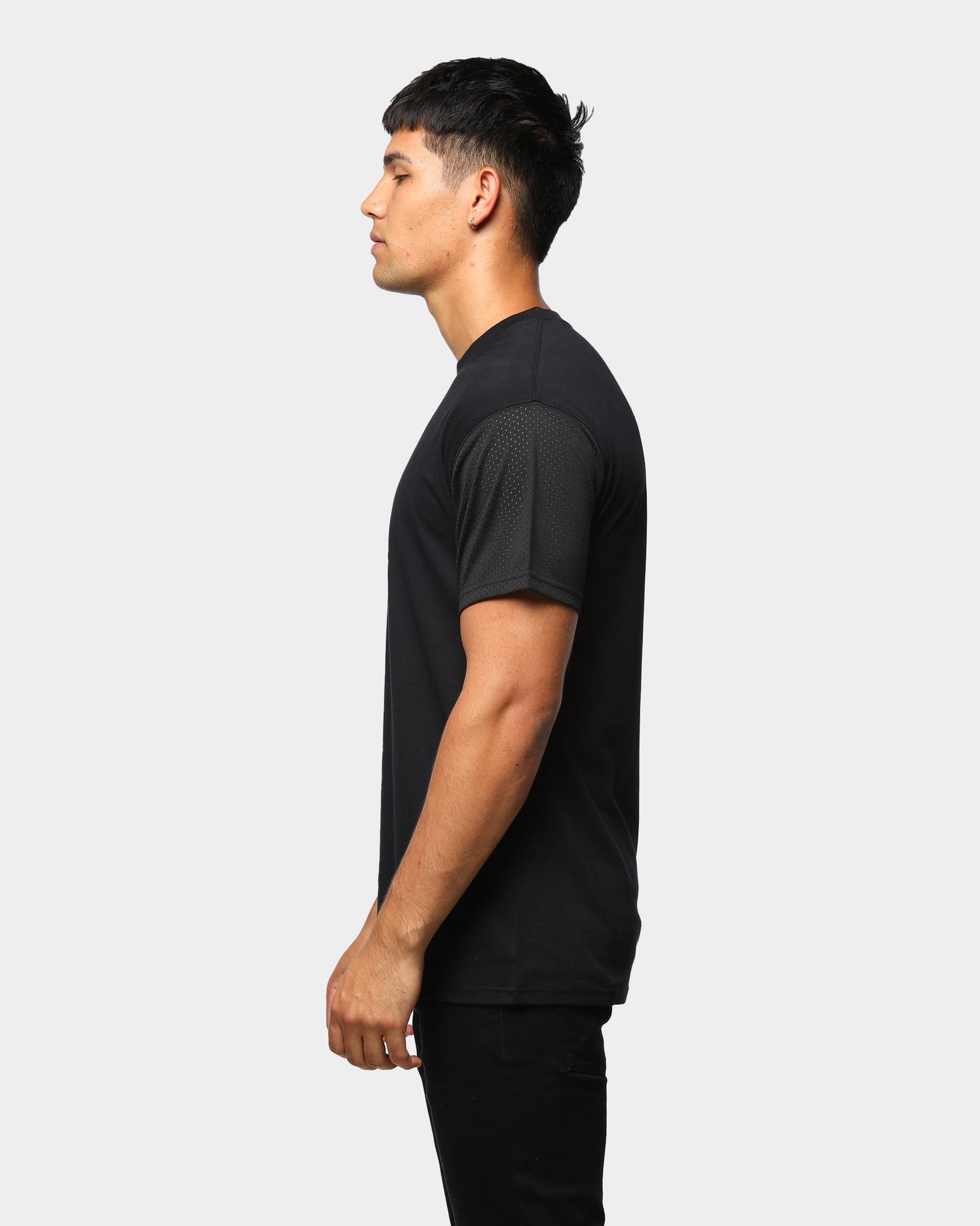 ENES Mesh Sleeve Tee Black