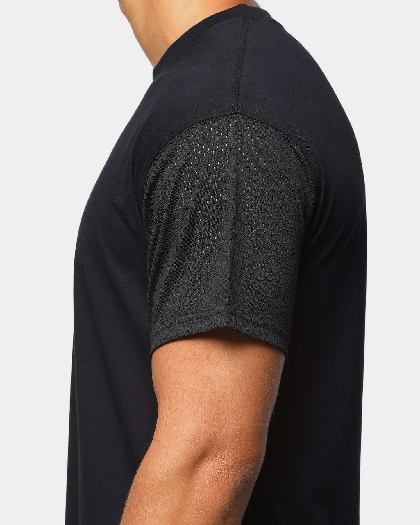 ENES Mesh Sleeve Tee Black