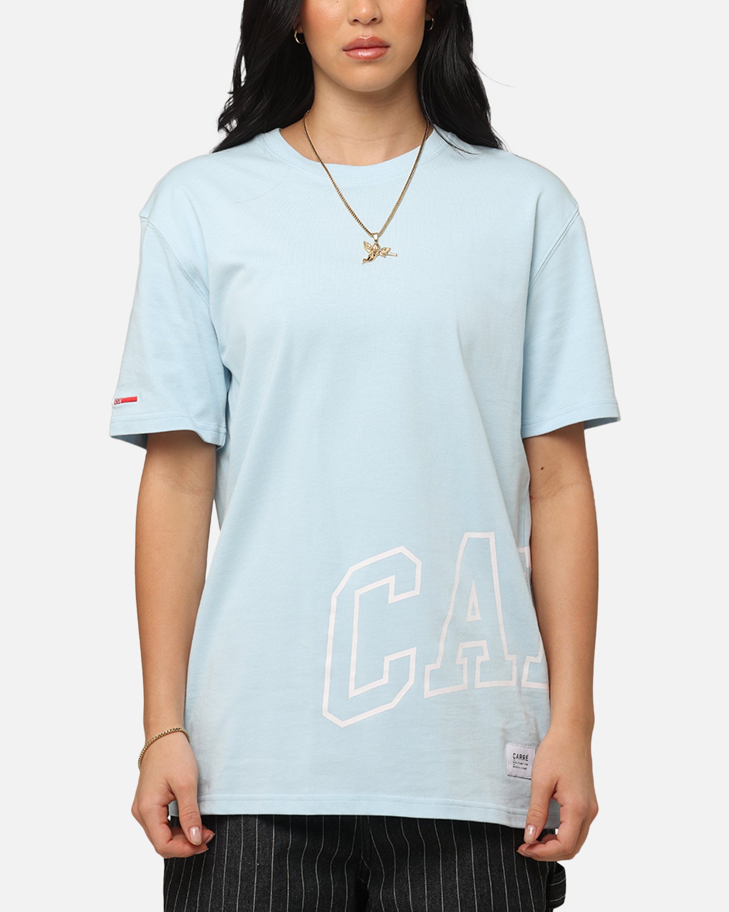 Carre Enorme Classique T-Shirt Light Blue Style001