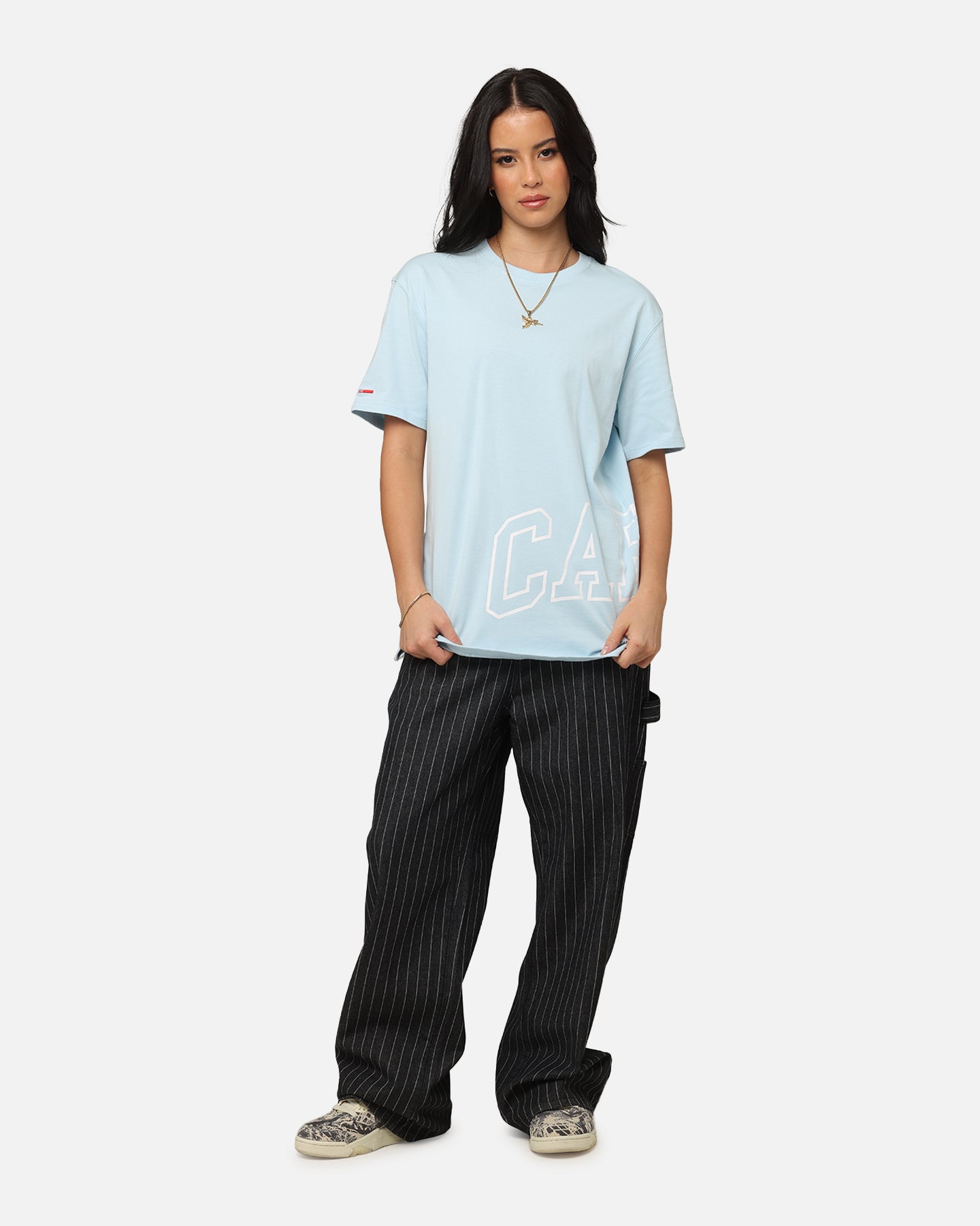 Carre Enorme Classique T-Shirt Light Blue Style001