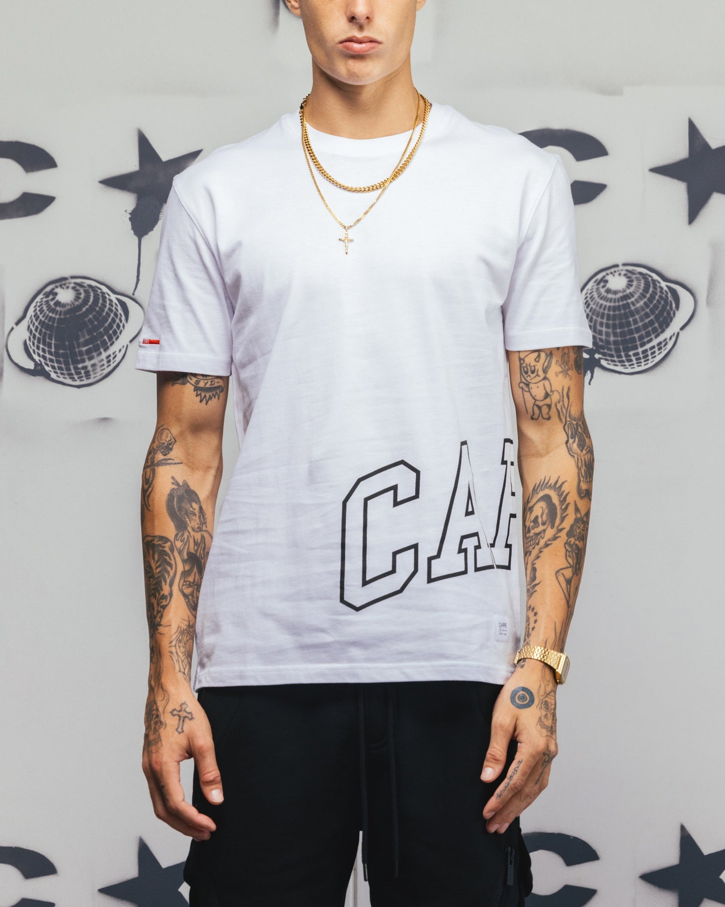 Carr√© Men's Enorme Classique Short Sleeve T-Shirt White