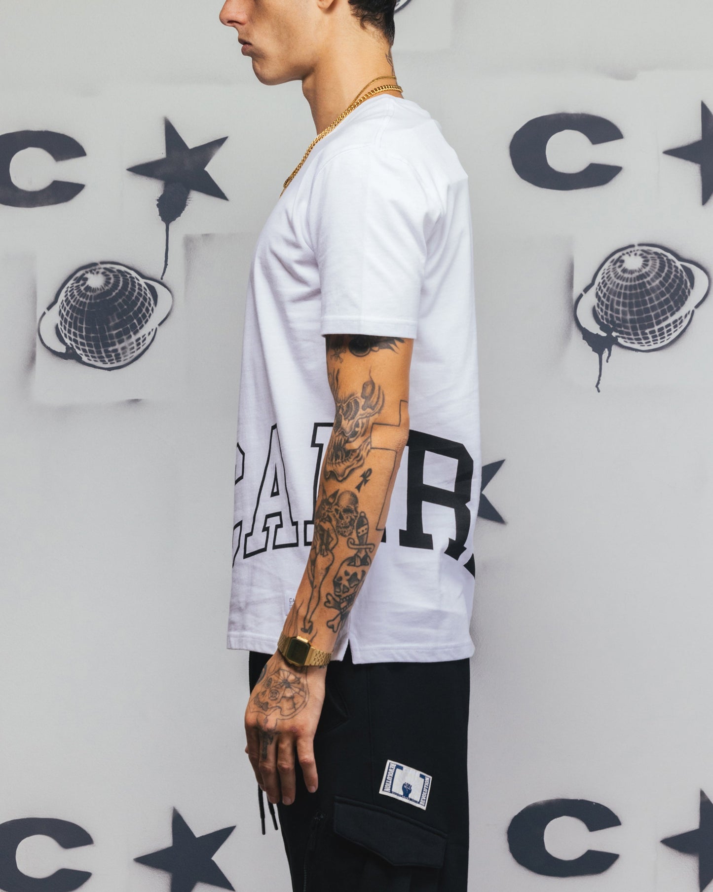 Carr√© Men's Enorme Classique Short Sleeve T-Shirt White