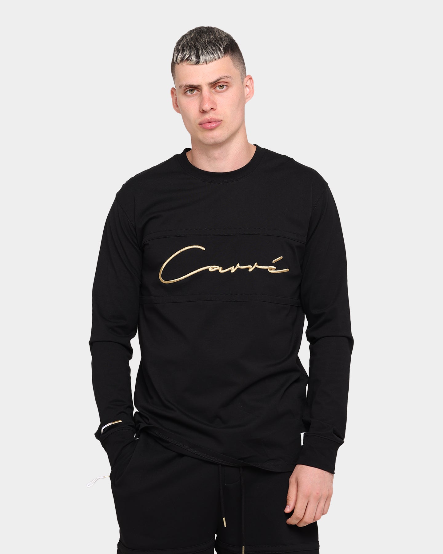 Carr√© Scripted Classique Long Sleeve T-Shirt Black/Gold