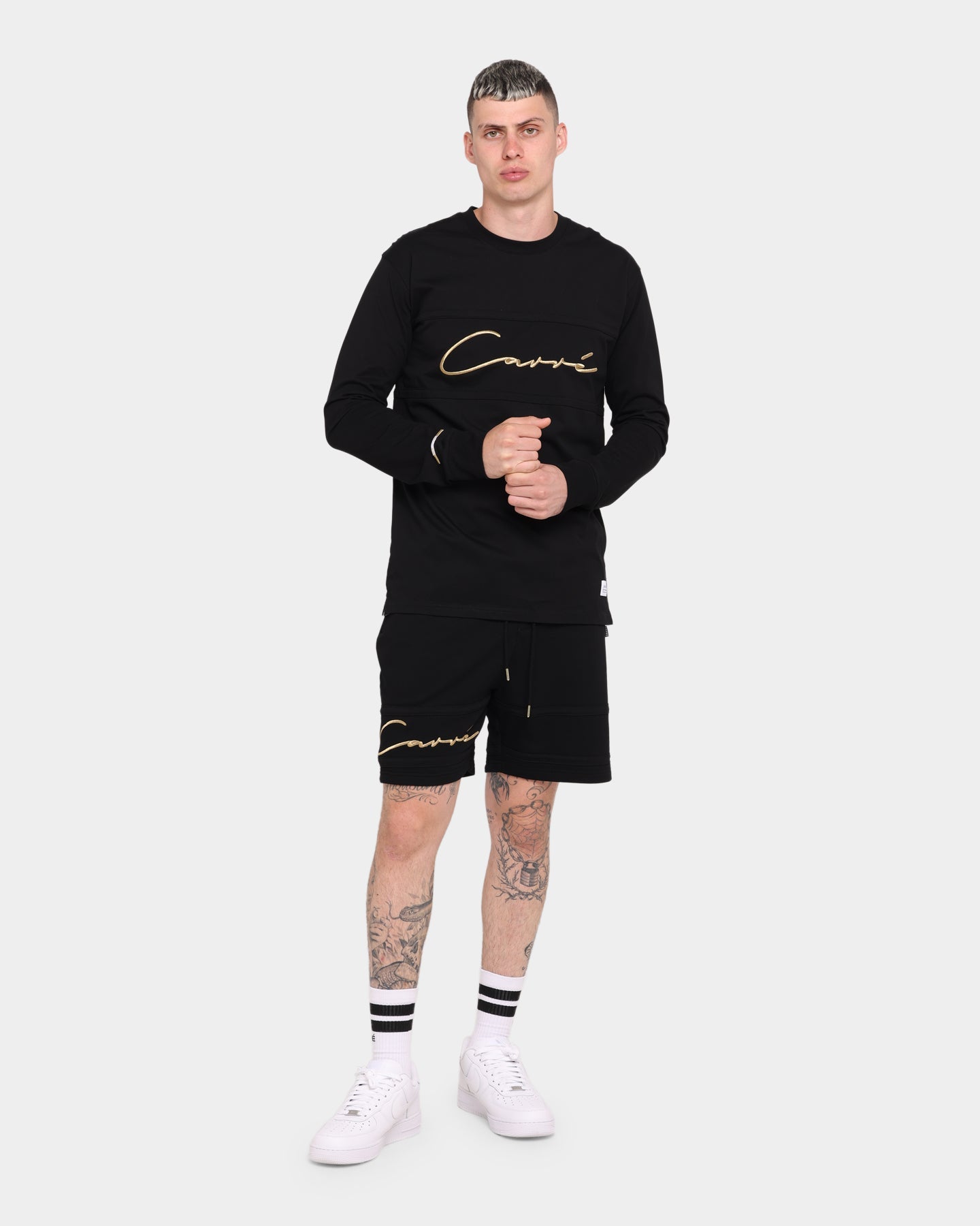 Carr√© Scripted Classique Long Sleeve T-Shirt Black/Gold