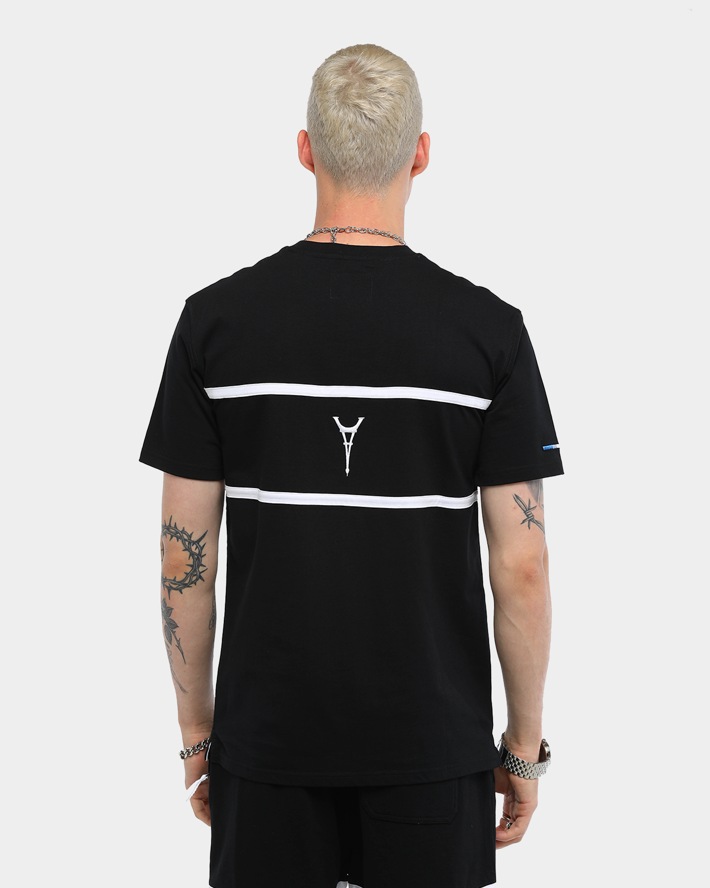 Carr√© Men's Scripted Classique Short Sleeve T-Shirt Black/White