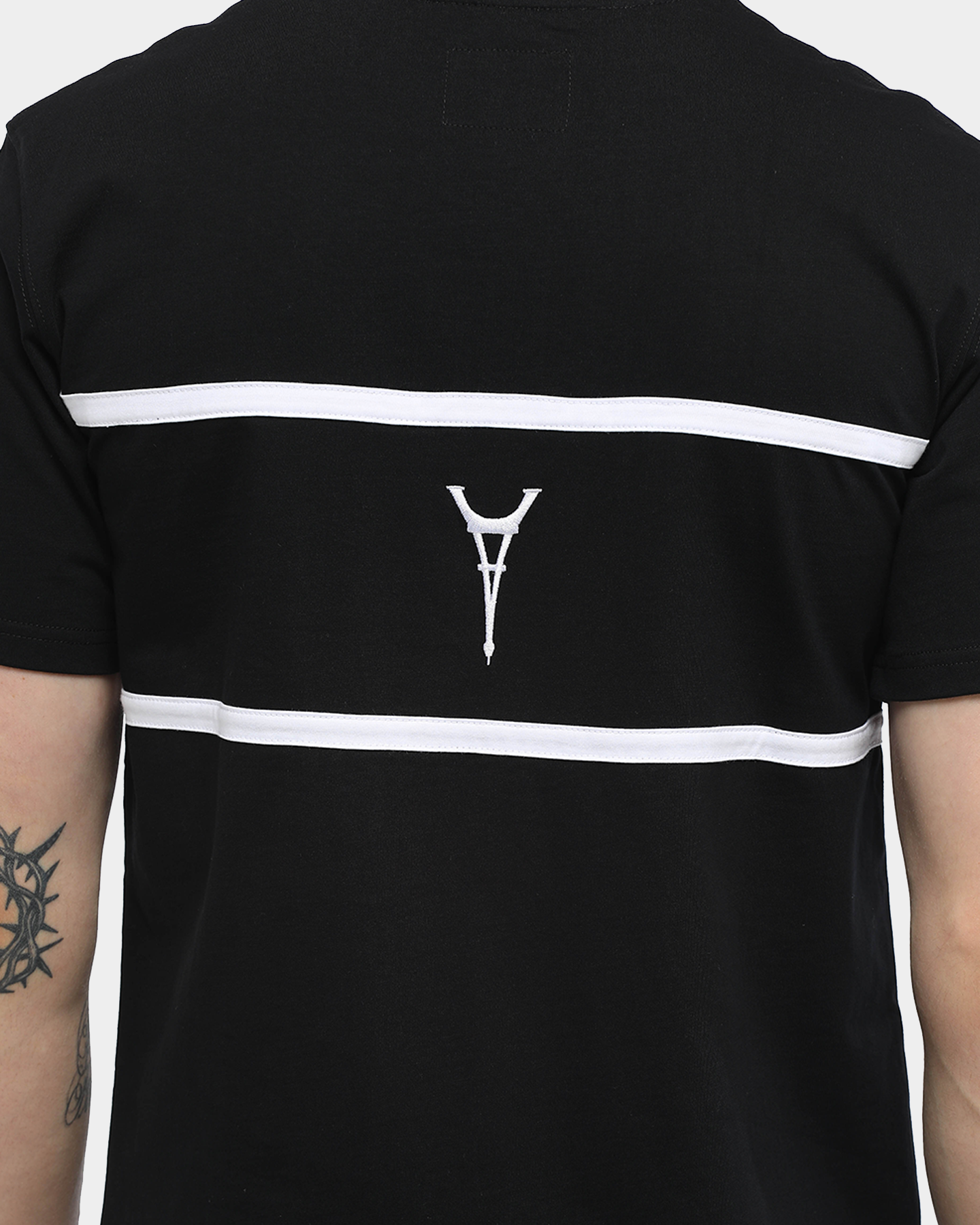 Carr√© Men's Scripted Classique Short Sleeve T-Shirt Black/White