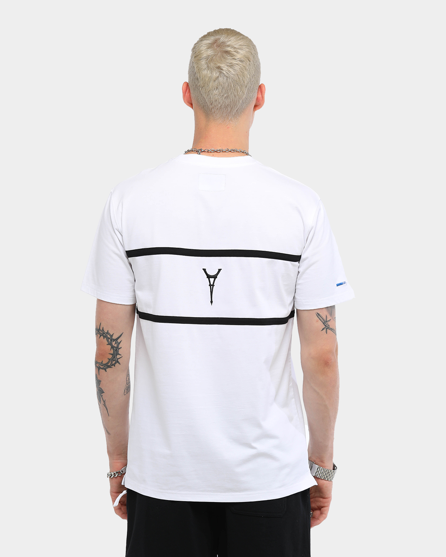 Carr√© Men's Scripted Classique Short Sleeve T-Shirt White/Black