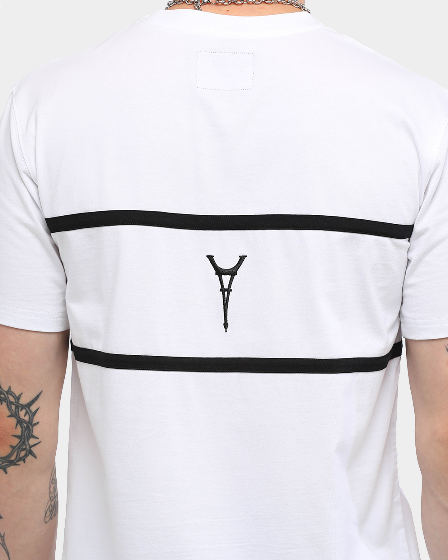 Carr√© Men's Scripted Classique Short Sleeve T-Shirt White/Black