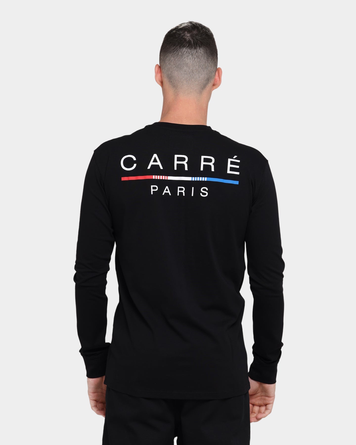 Carr√© Stripes Long Sleeve T-Shirt Black