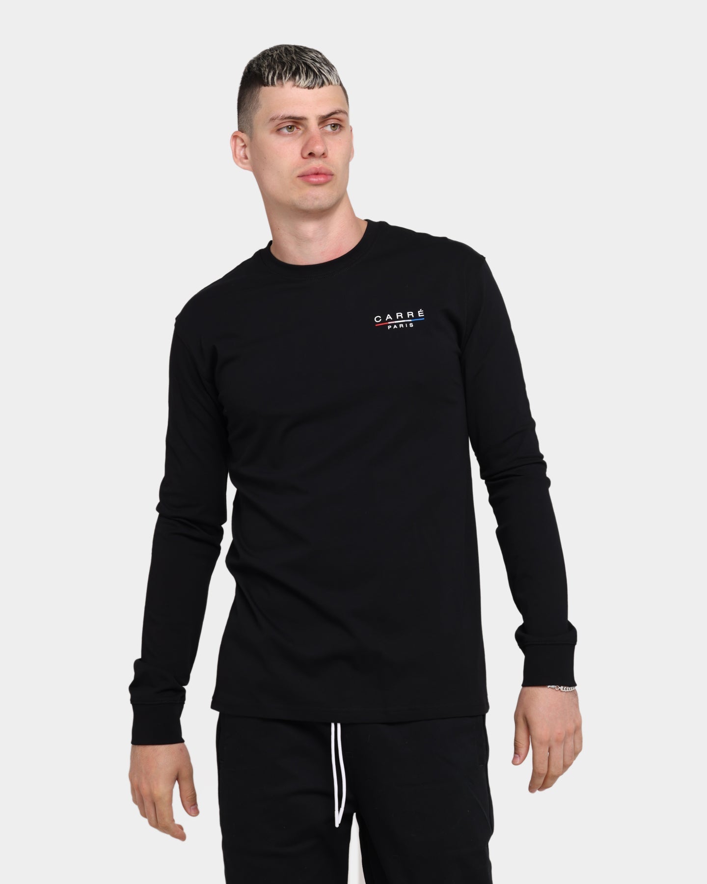 Carr√© Stripes Long Sleeve T-Shirt Black
