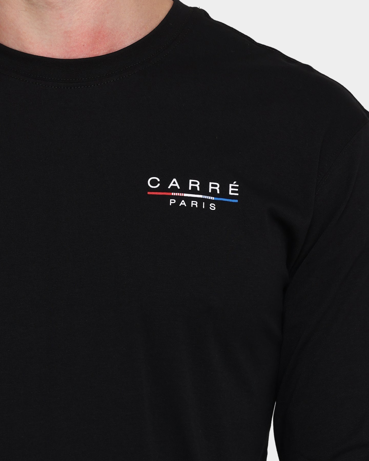 Carr√© Stripes Long Sleeve T-Shirt Black