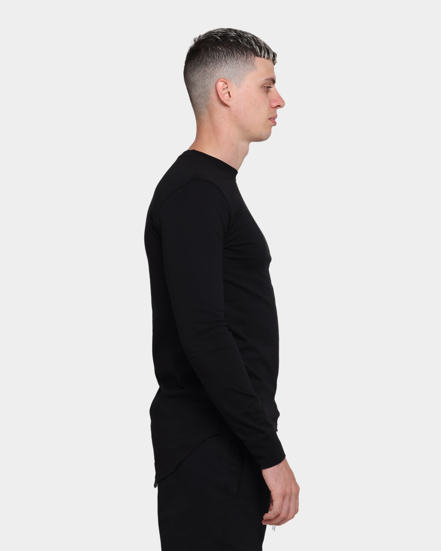 Carr√® Men's Script Slim Long Sleeve T-Shirt Black
