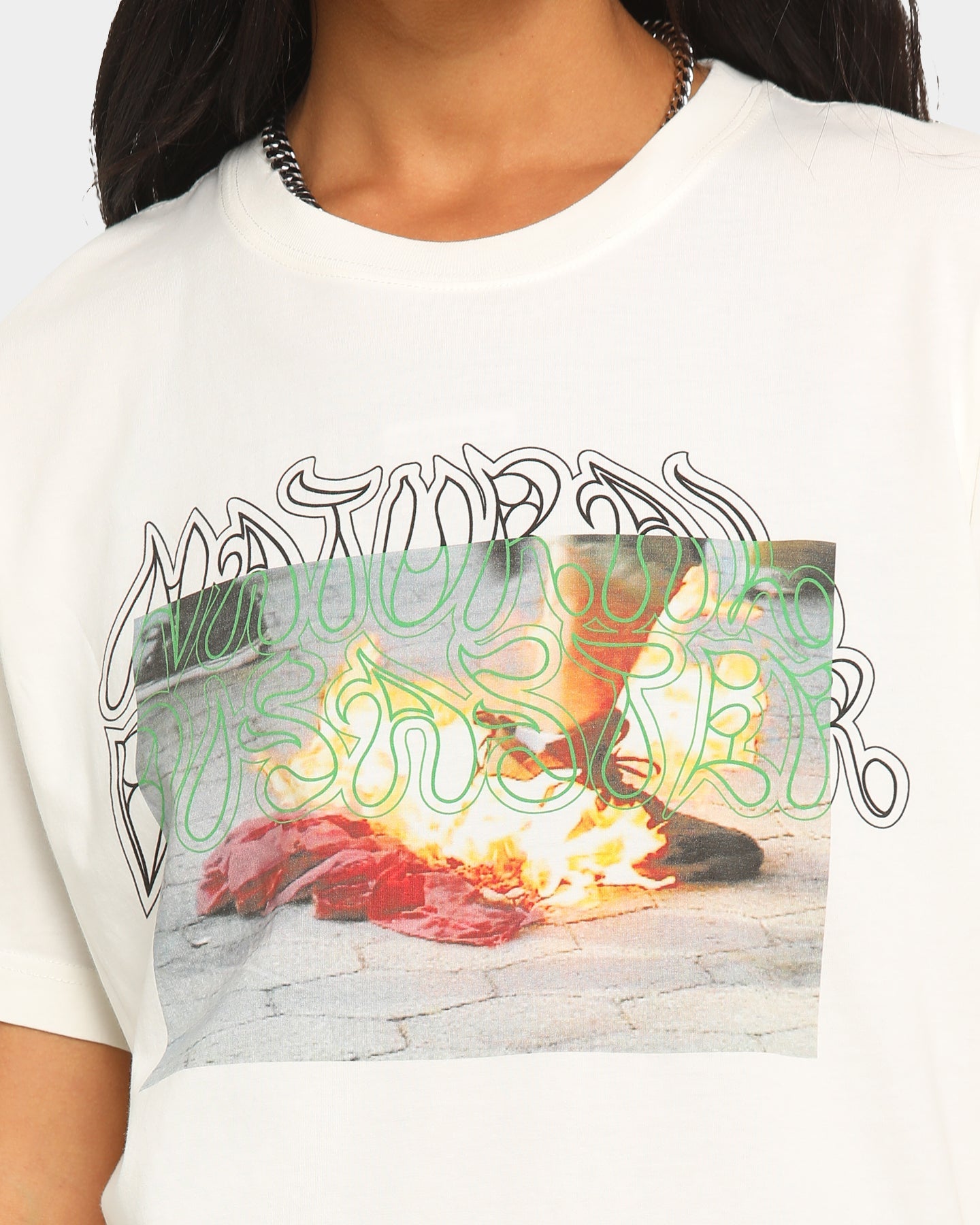 Heron Preston HP x Sami Miro Short Sleeve T-Shirt White Style001