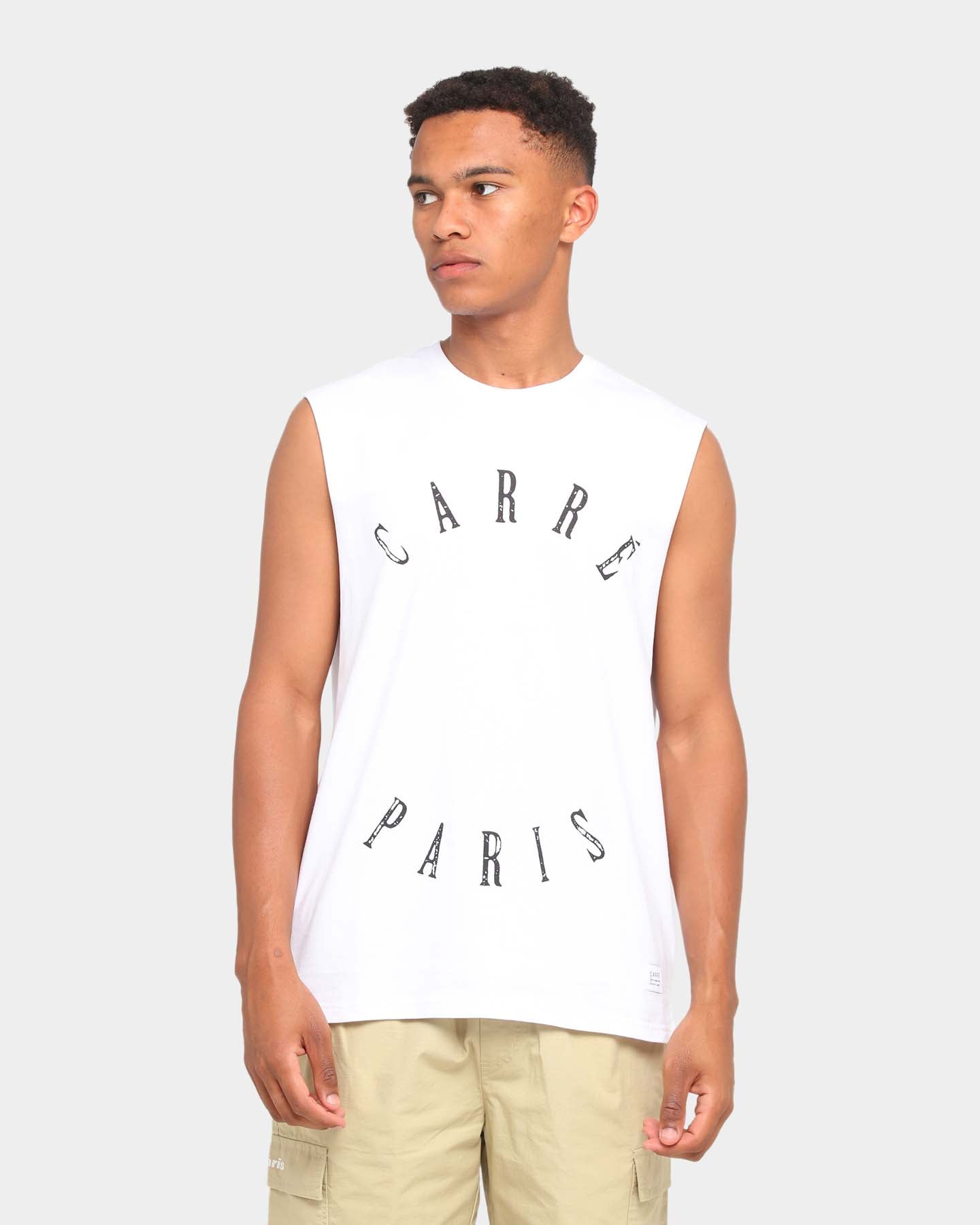 Carr√© Autour Muscle T-Shirt White