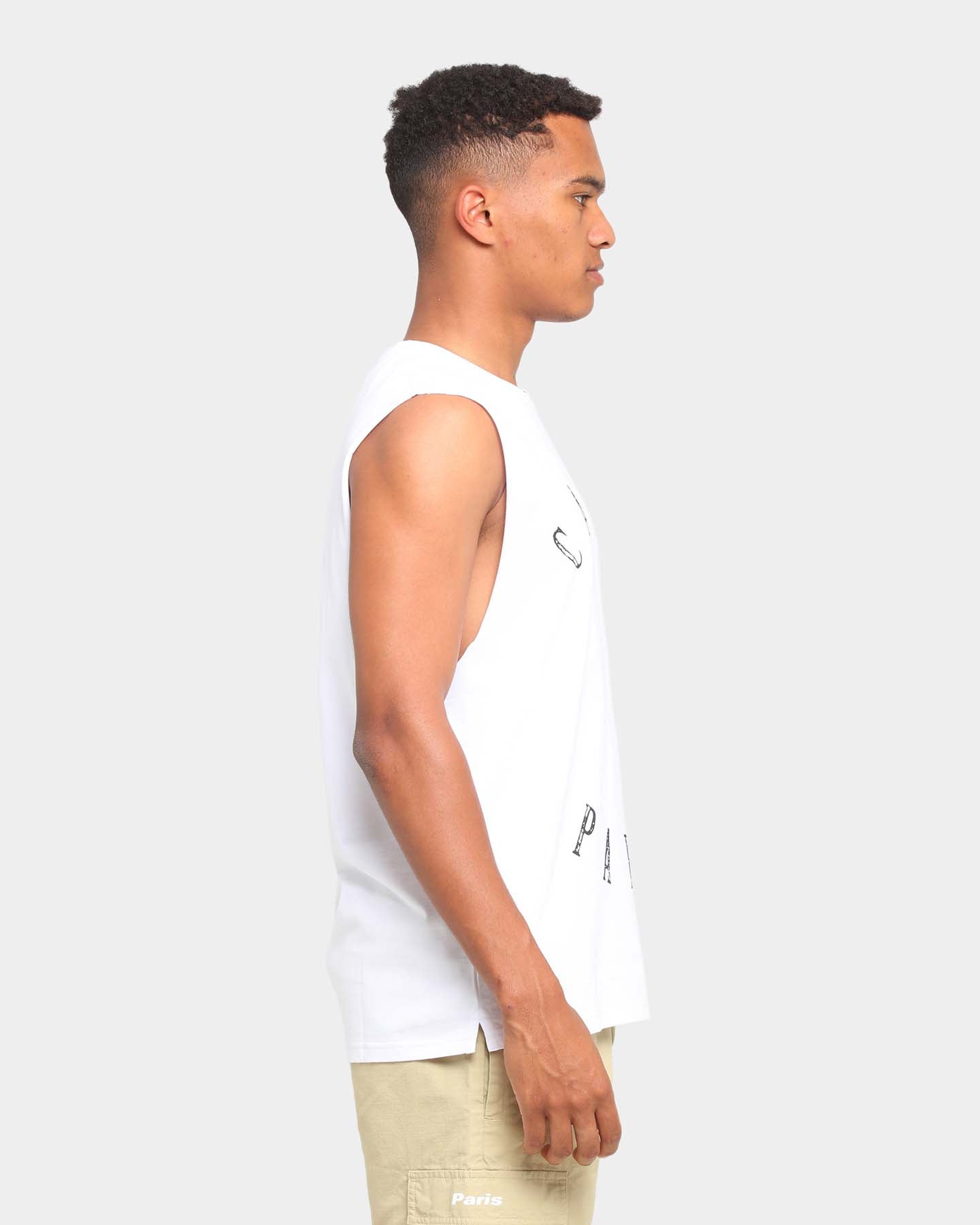 Carr√© Autour Muscle T-Shirt White
