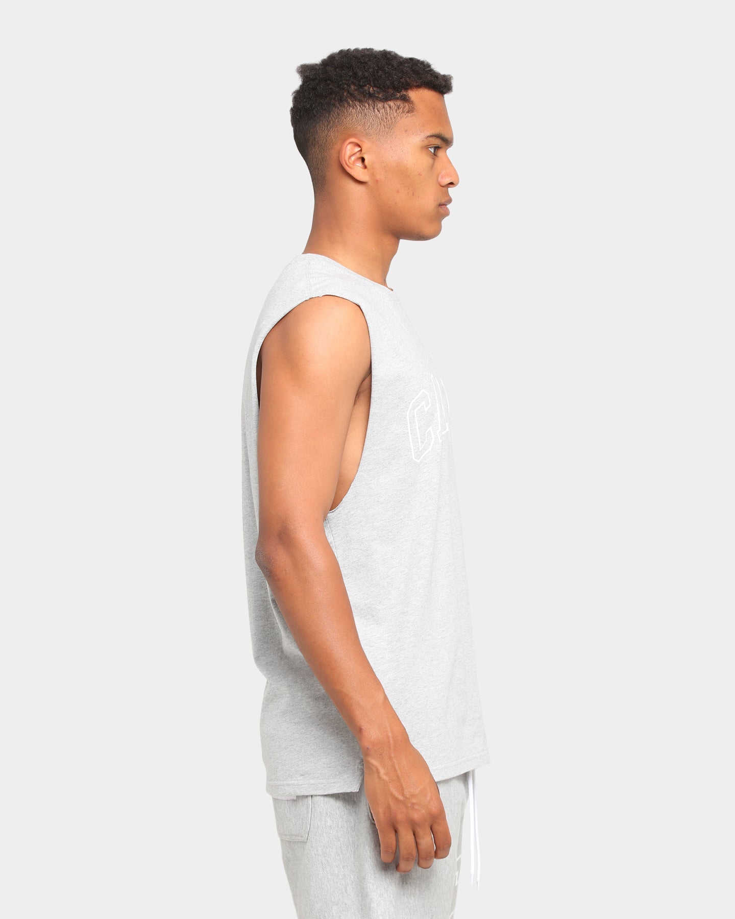 Carr√© Enorme Split Muscle T-Shirt Grey Marle