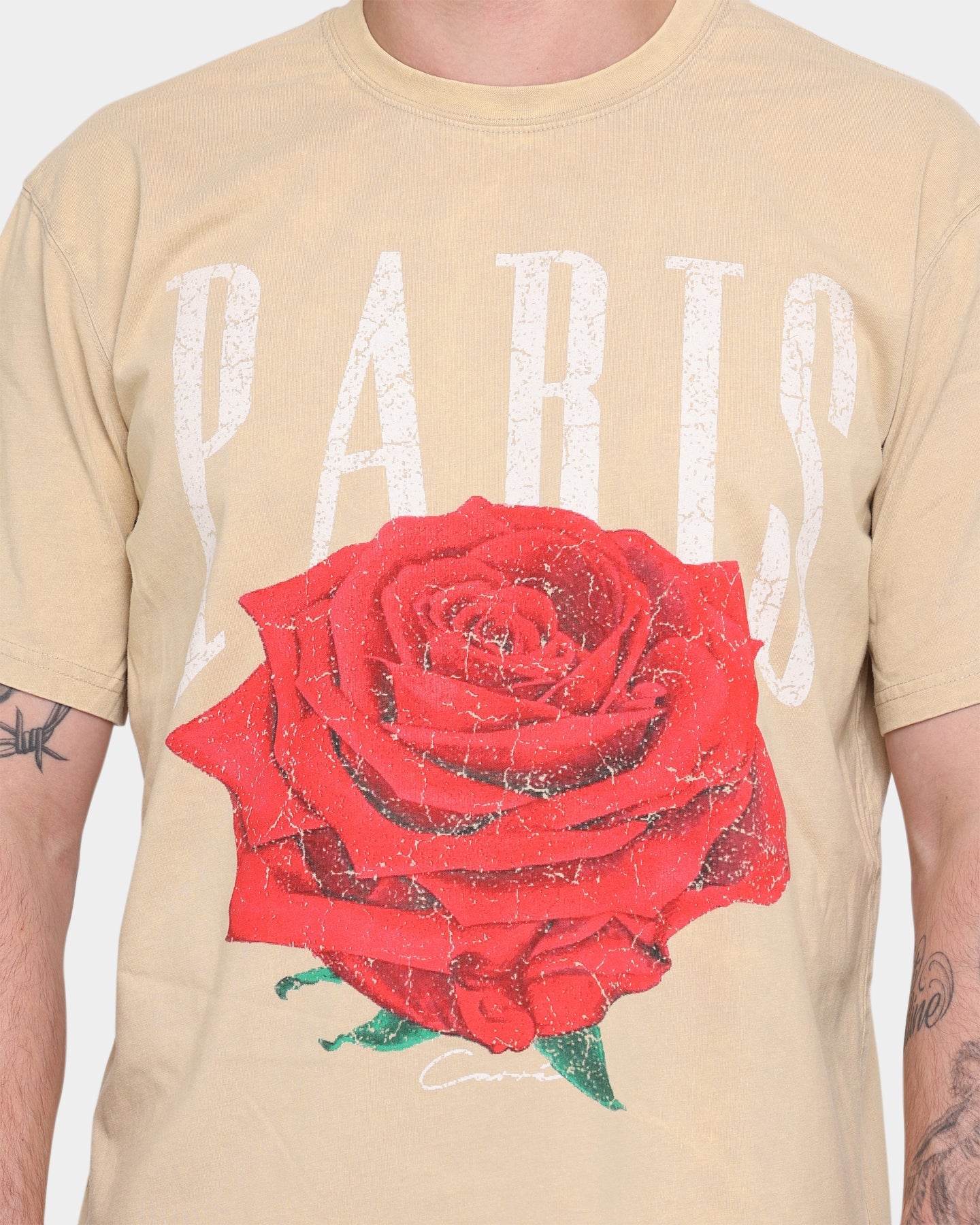 Carr√© Rose Vintage T-Shirt Stone