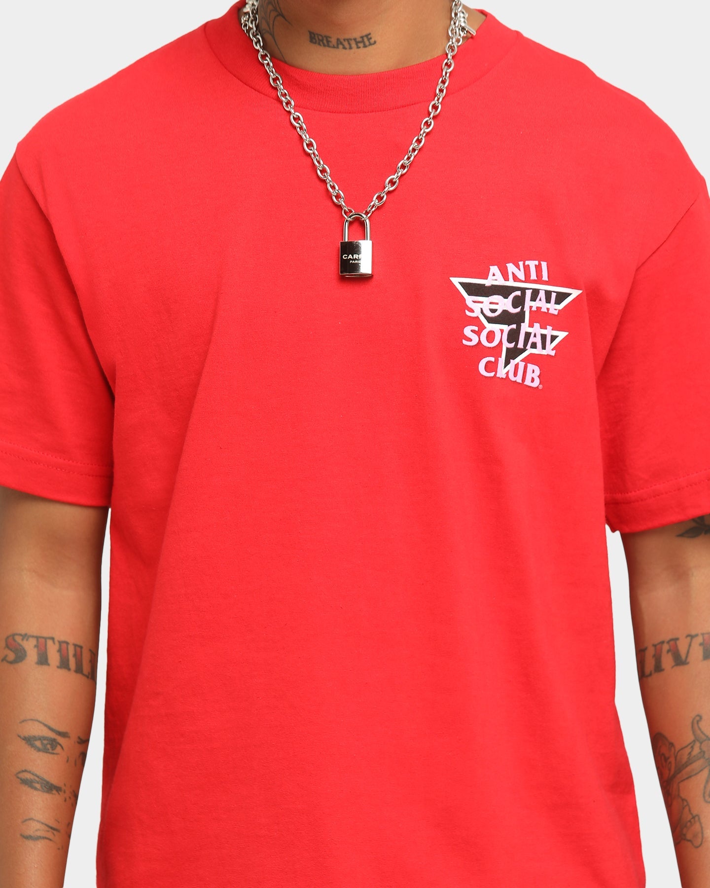 Anti Social Social Club Men's Faze Clan x ASSC Short Sleeve T-Shirt Red