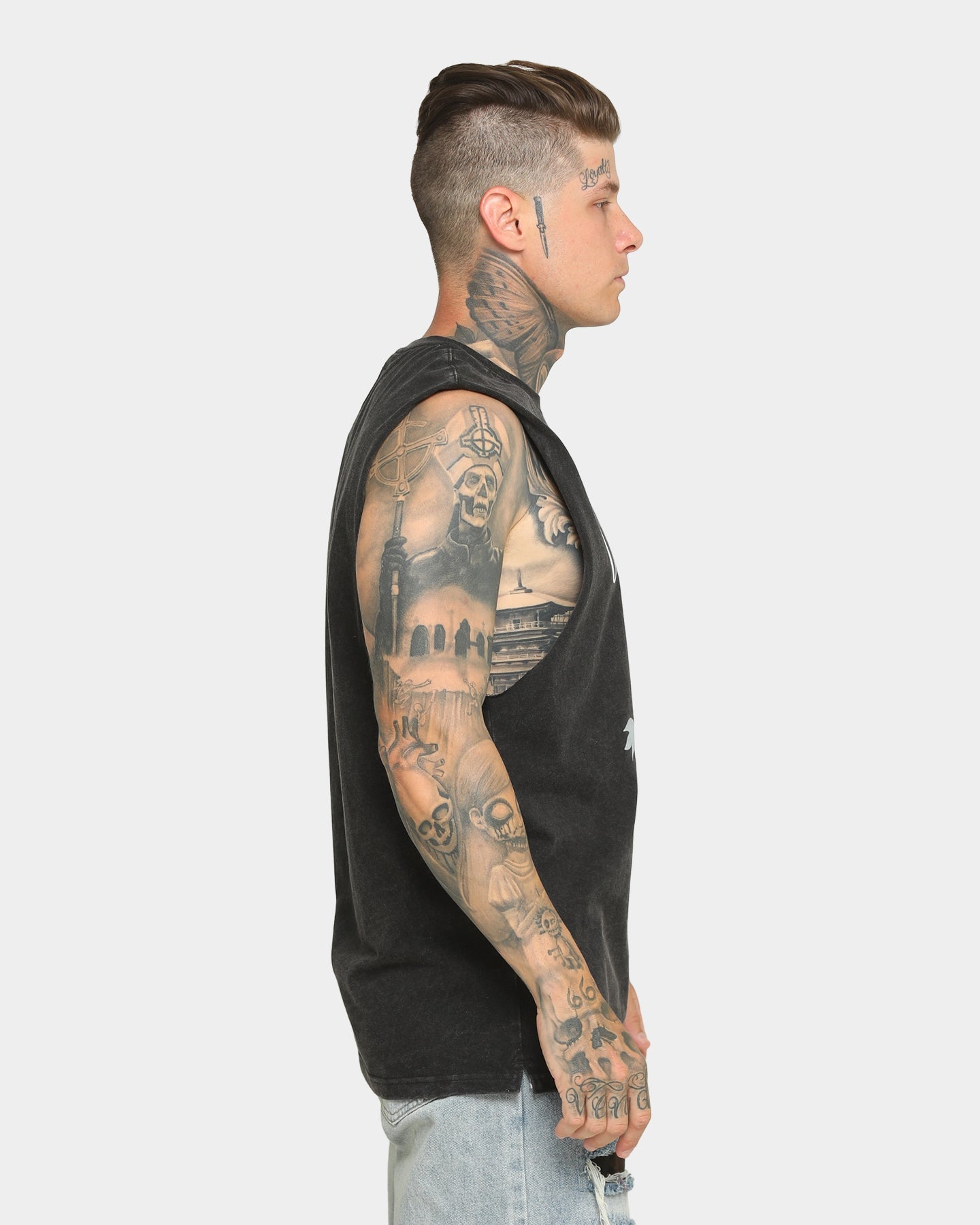 Carr√© Le Coq Classique Muscle T-Shirt Washed Black