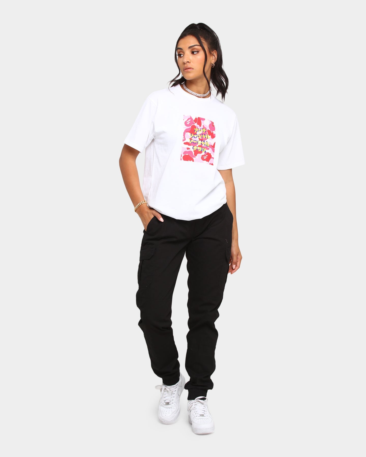 Anti Social Social Club BAPE x ASSC Camo Box T-Shirt White/Pink Style001