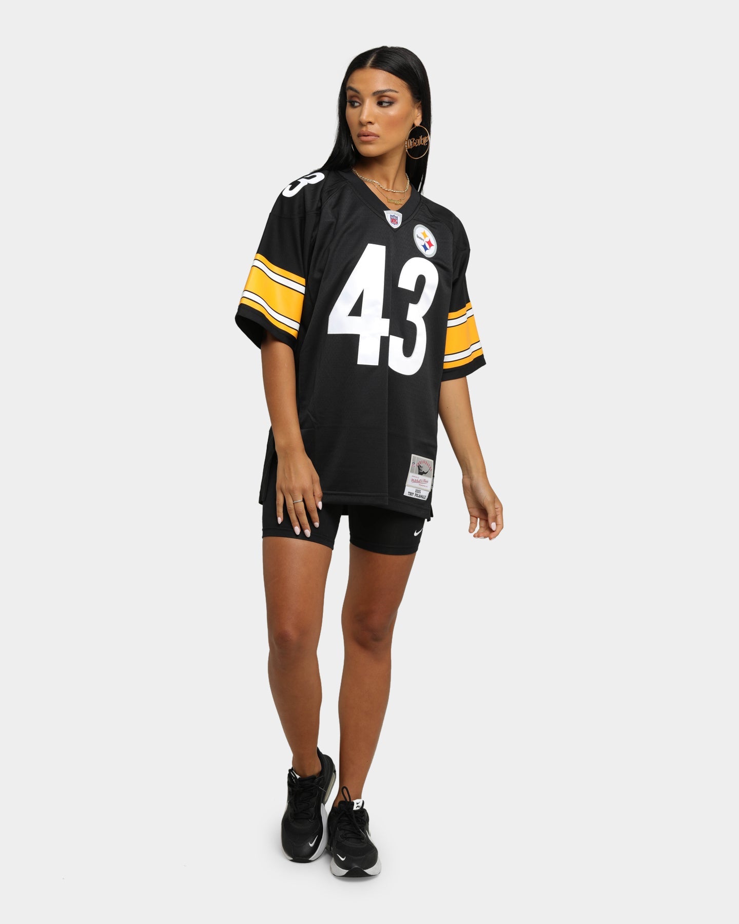 Mitchell & Ness Pittsburgh Steelers Troy Polamalu #43 '05 Legacy Jersey Black Style001
