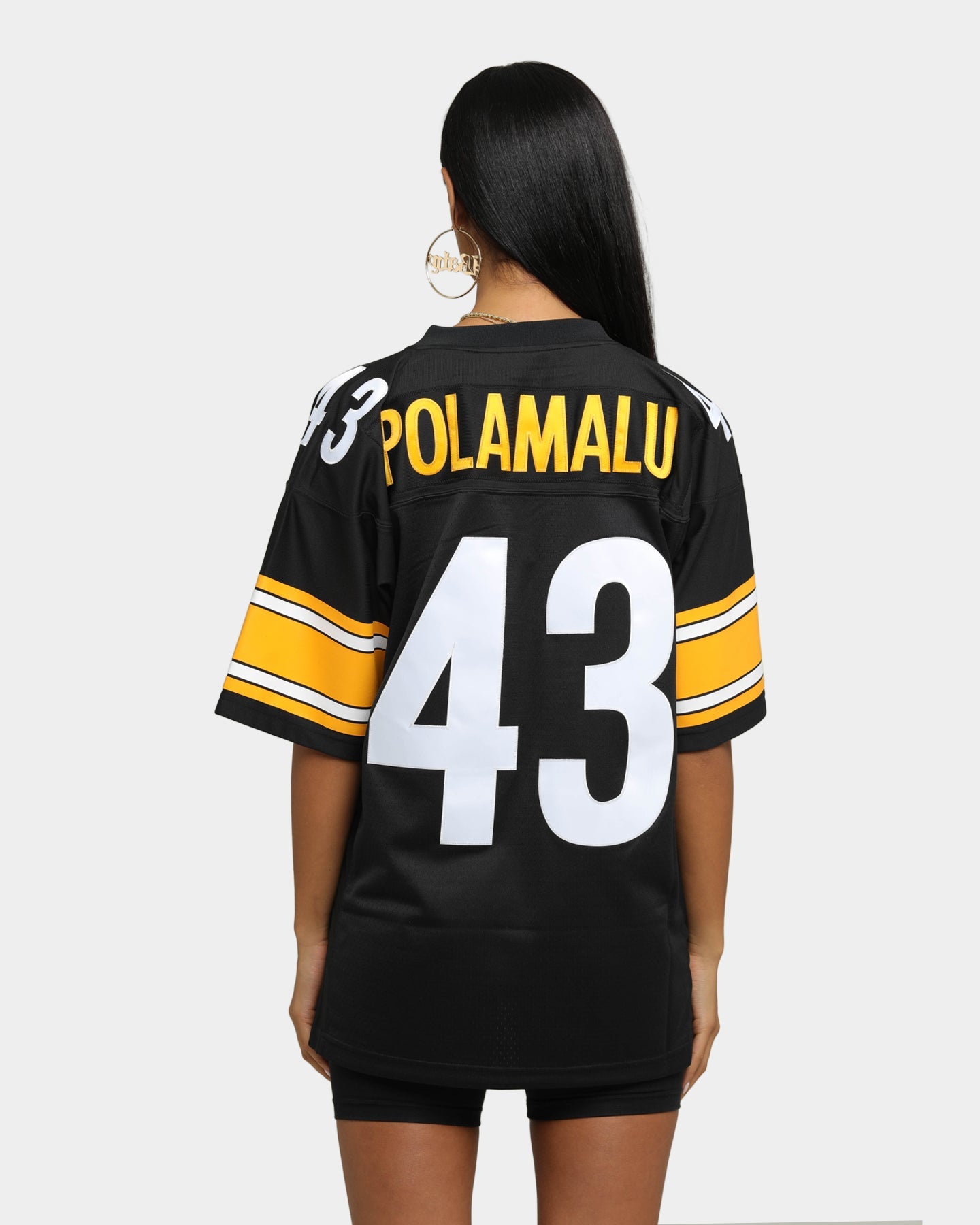 Mitchell & Ness Pittsburgh Steelers Troy Polamalu #43 '05 Legacy Jersey Black Style001