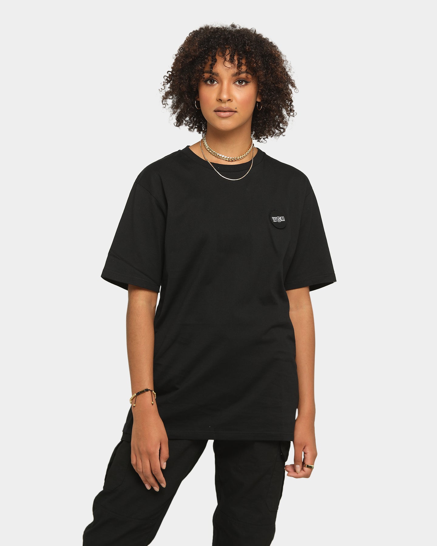 A Bathing Ape Men's Big WGM Shark Emblem Short Sleeve T-Shirt Black Style001