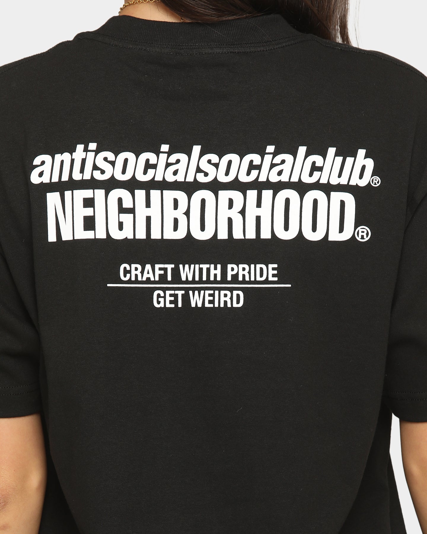 Anti Social Social Club Cambered T-Shirt Black Style001