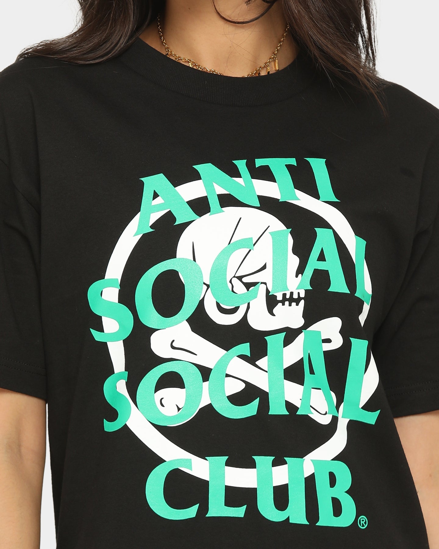 Anti Social Social Club Cambered T-Shirt Black Style001