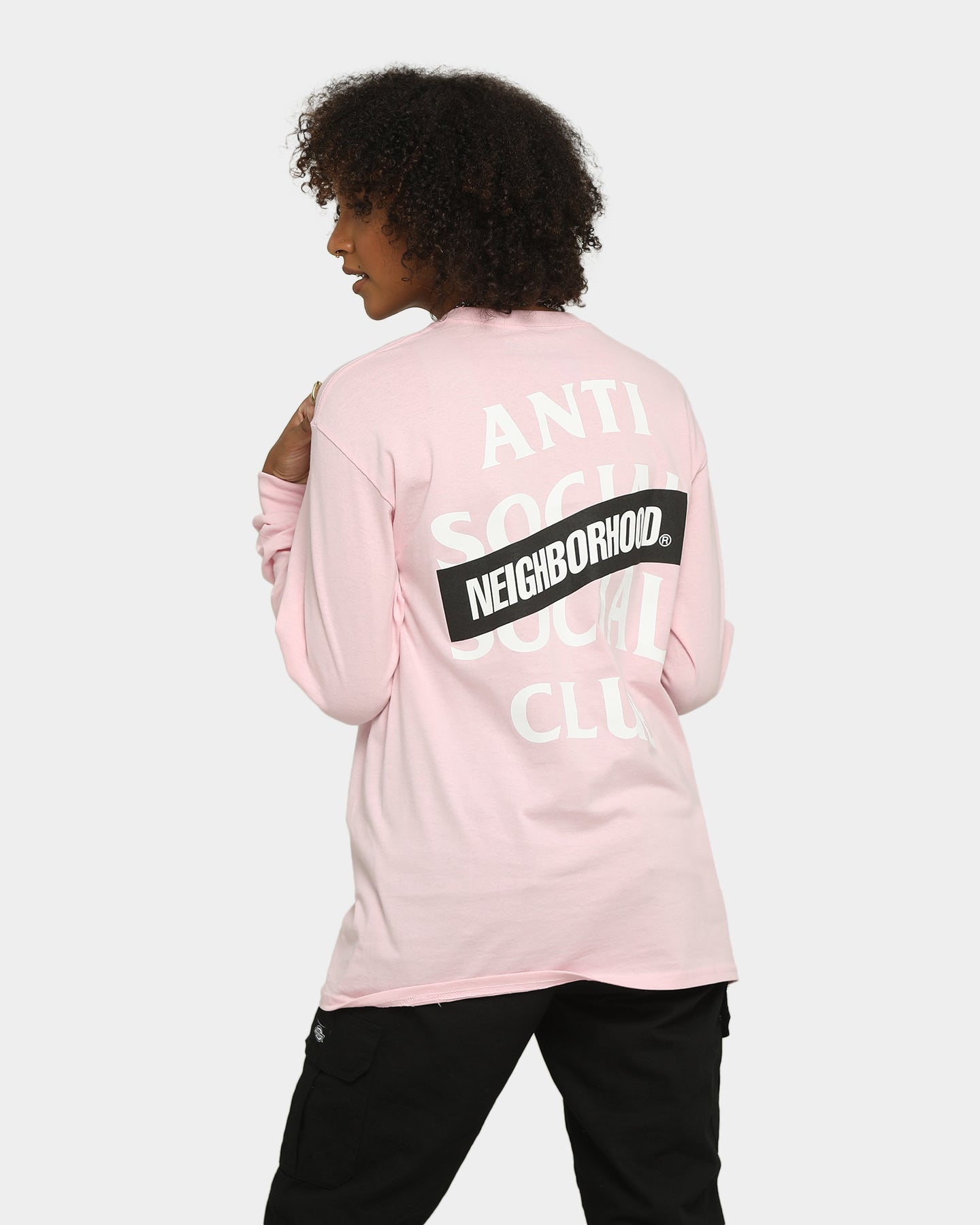 Anti Social Social Club AW05 Long Sleeve T-Shirt Pink Style001